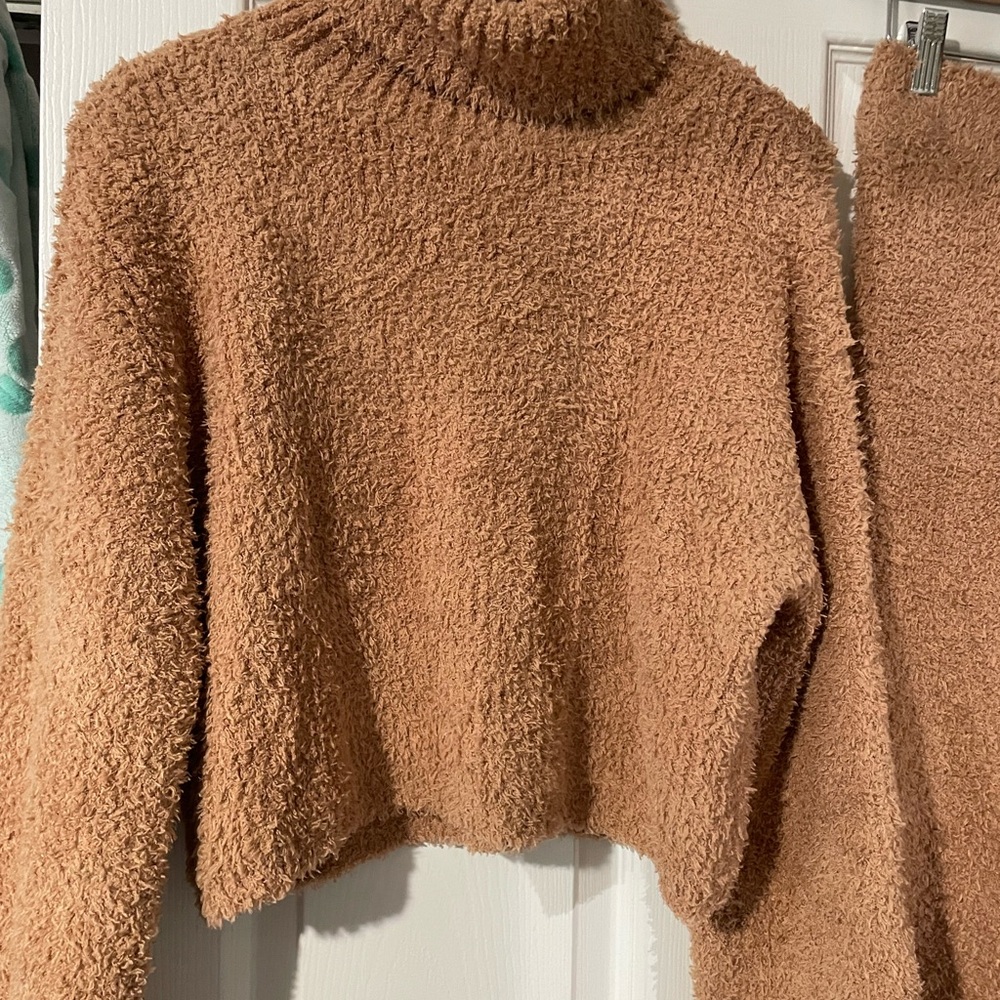 aerie Cozy Teddy High-Waist Lounge Set - Picture 3 of 6